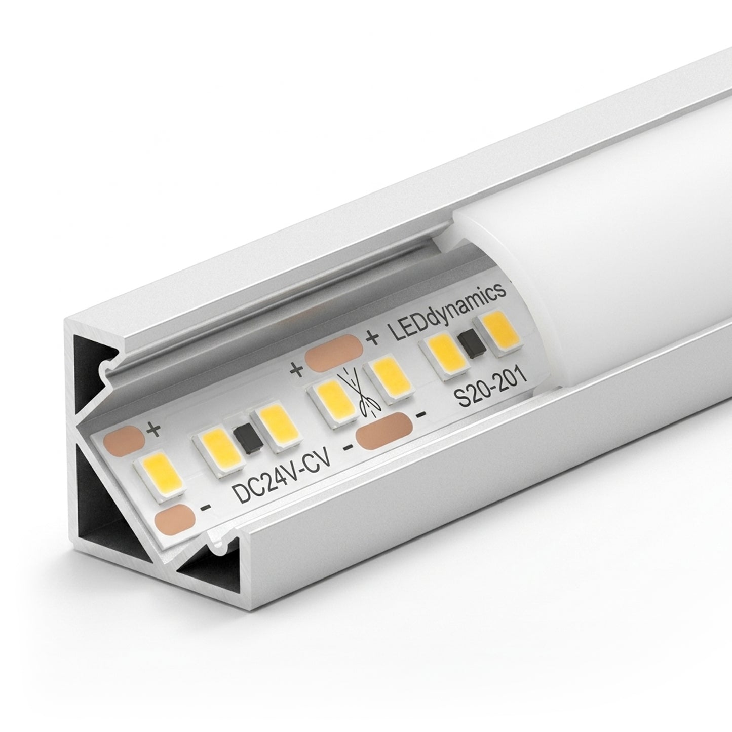 C1022 Corner Channel 18.1mm x 18.1mm - LED Channels & Profiles - LEDmate