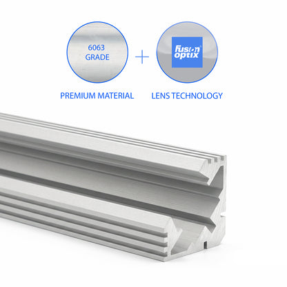 C1006 Corner Channel 19mm 19mm - LED Channels & Profiles - LEDmate