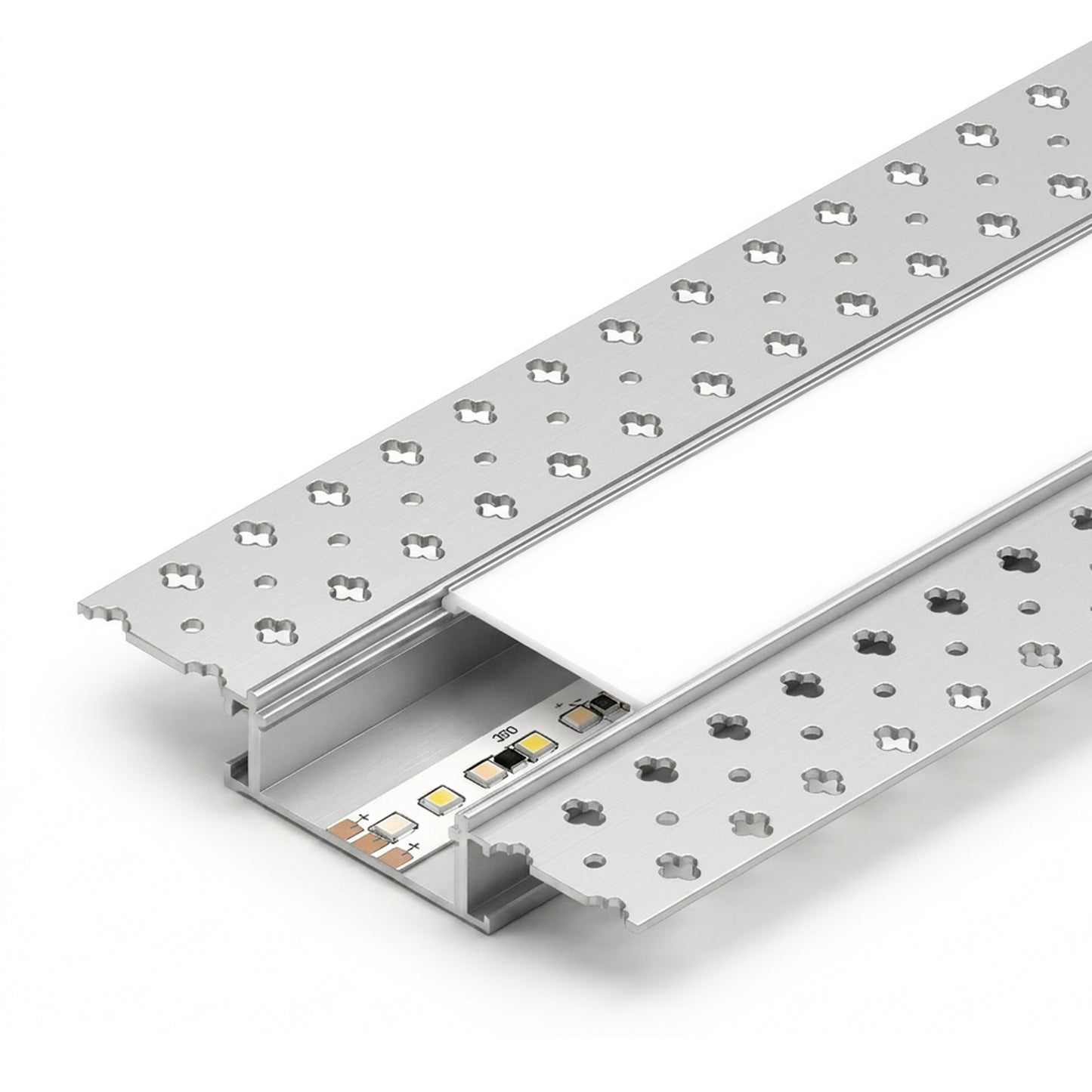 C7615 Trimless Mud - in Channel 76mm x 13mm - LED Channels & Profiles - LEDmate
