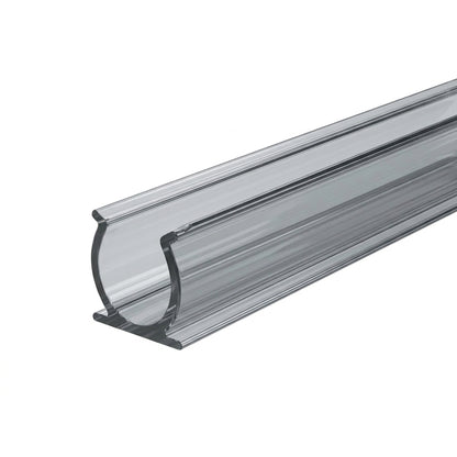 Rope Light Mounting Track - 1M Clear