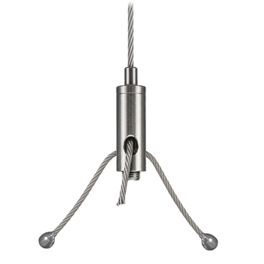 Push-Button Release Aircraft Cable Gripper Assembly - 1/16" Cross Cable, 8"