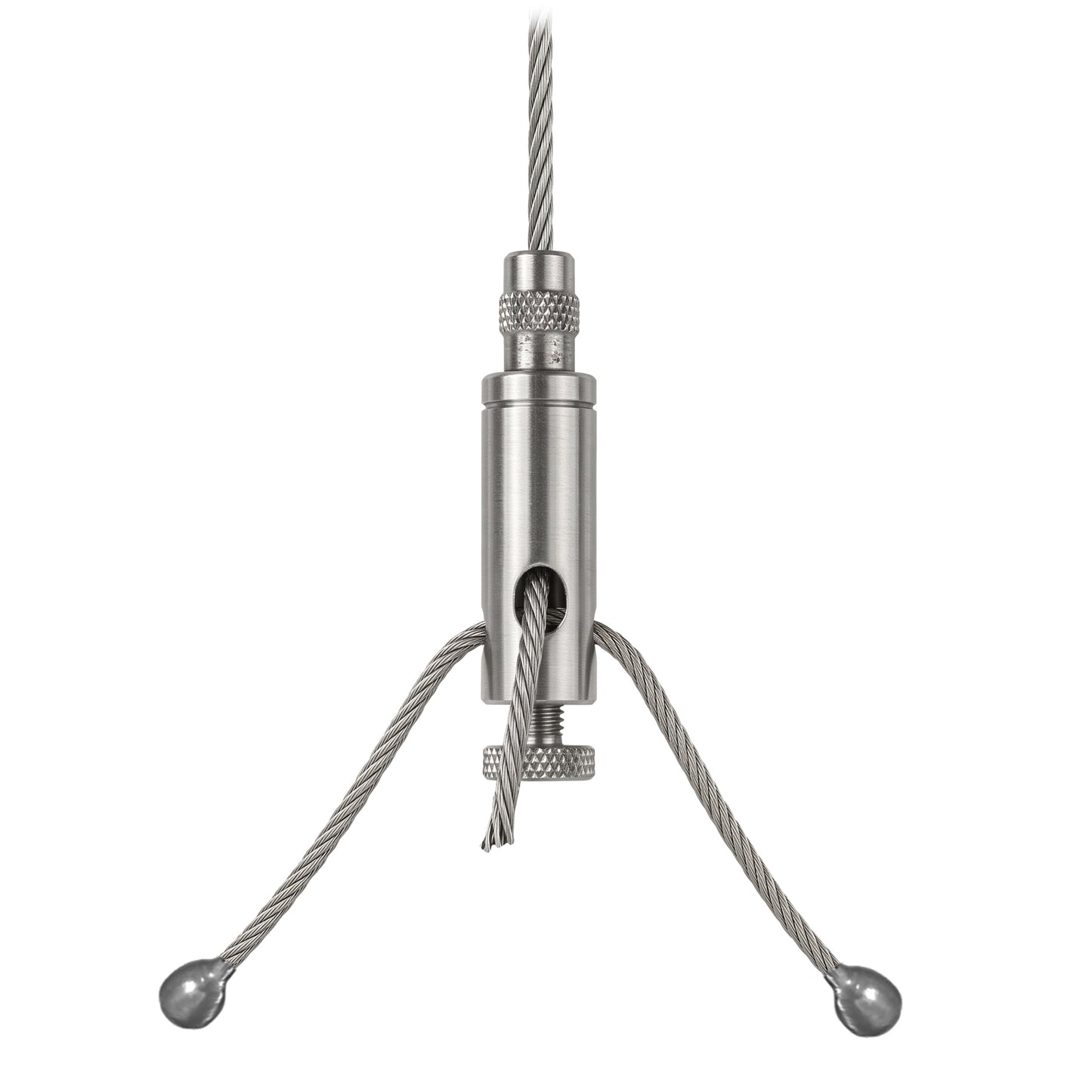 Thumbscrew Lock Aircraft Cable Gripper Assembly - 1/16" Cross Cable, 8" - Cable & Cord Grippers - LEDmate